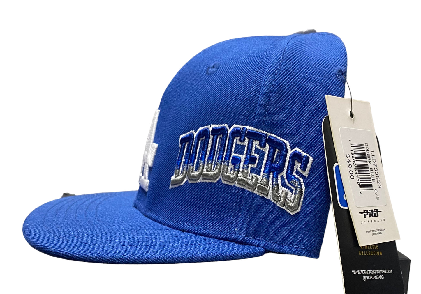Pro Standard Los Angeles Dodgers Blue Hat – Grey Undervisor, Dodgers Script Side, Lowrider Side Patch