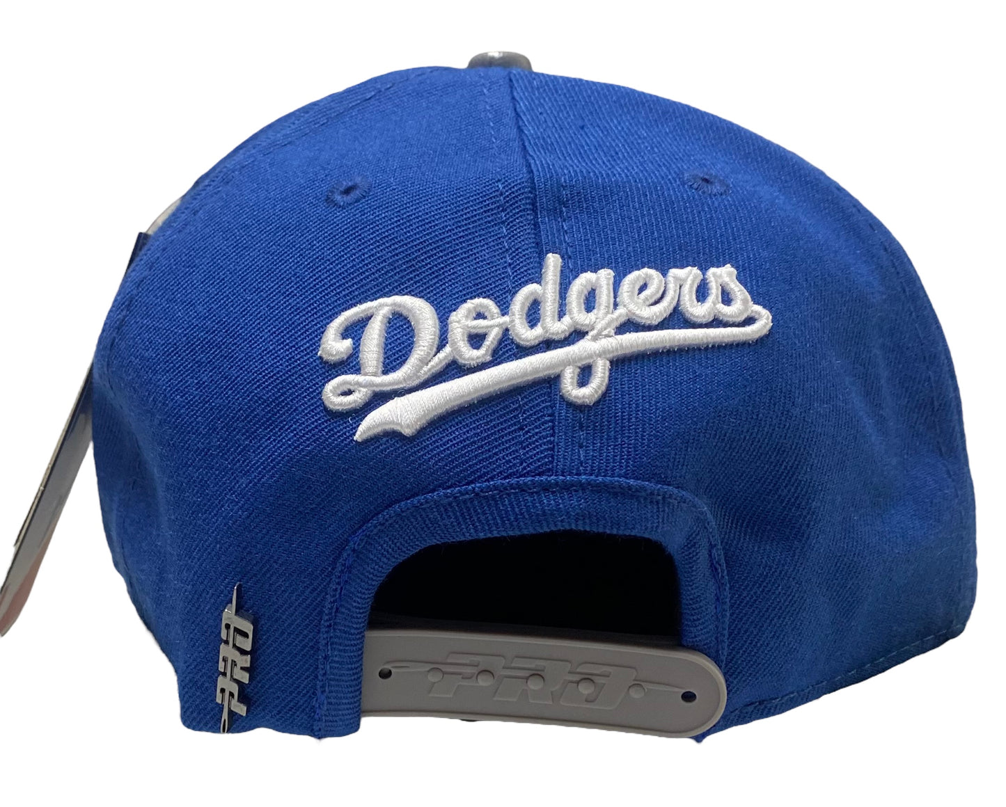 Pro Standard Los Angeles Dodgers Blue Hat – Grey Undervisor, Dodgers Script Side, Lowrider Side Patch
