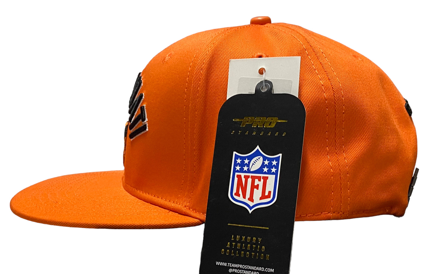 New Cincinnati Bengals Pro Standard SnapBack Hat Orange Helmet Side Patch