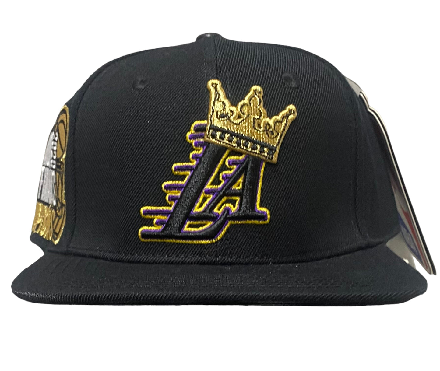 NEW Los Angeles Lakers Pro Standard Black 2020 Finals Champs Lines Snapback Hat
