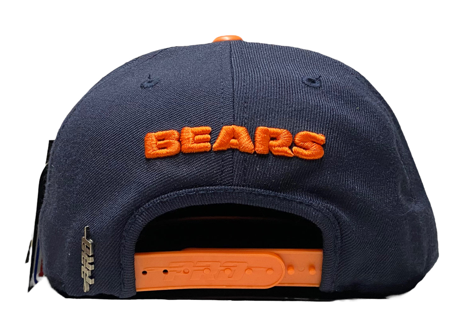 NEW Chicago Bears Pro Standard 2Tone Snapback Hat Navy/Orange Helmet Side Patch