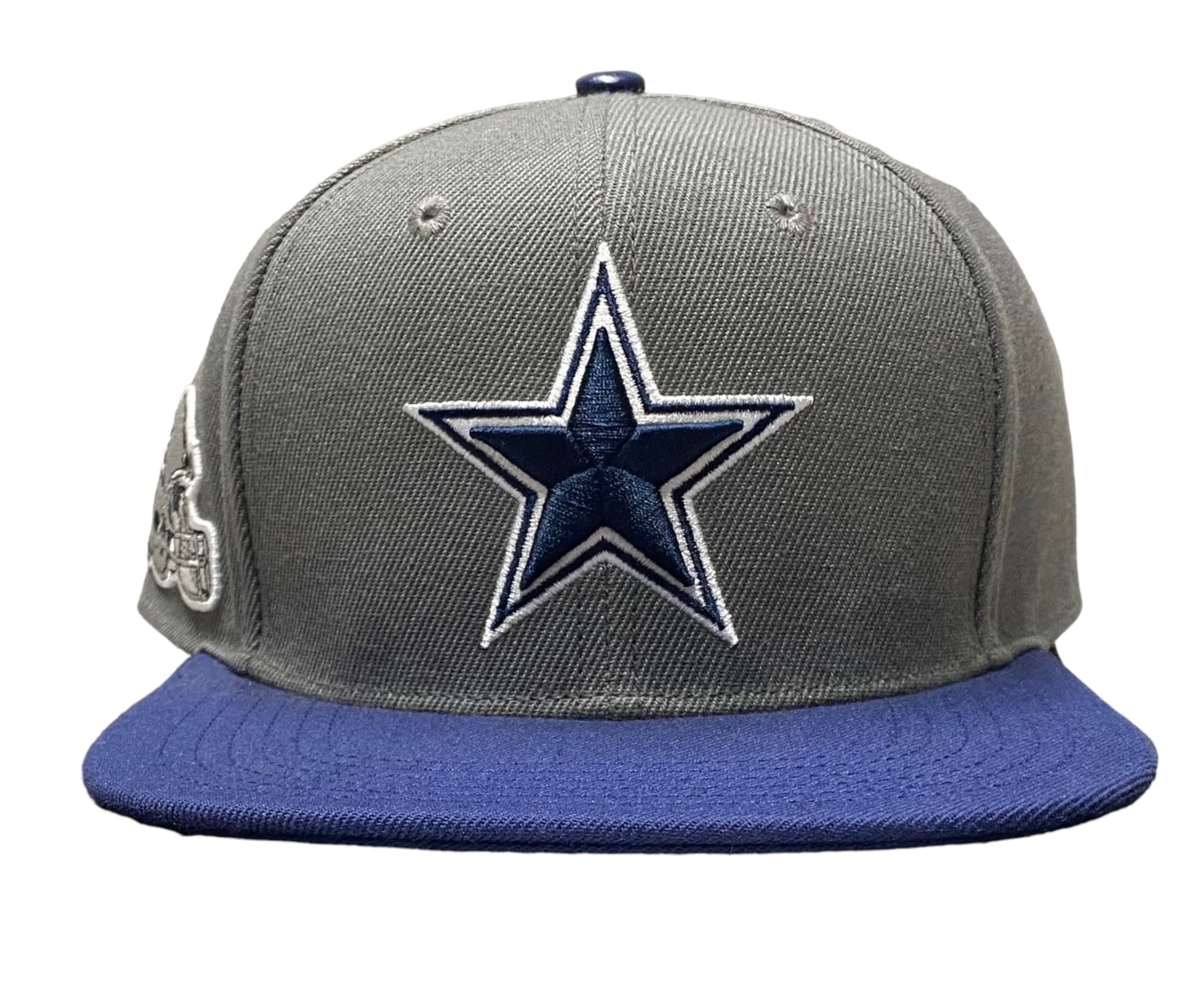 NEW Pro Standard Dallas Cowboys Logo Gray/Navy 2Tone Snapback Mens Hat