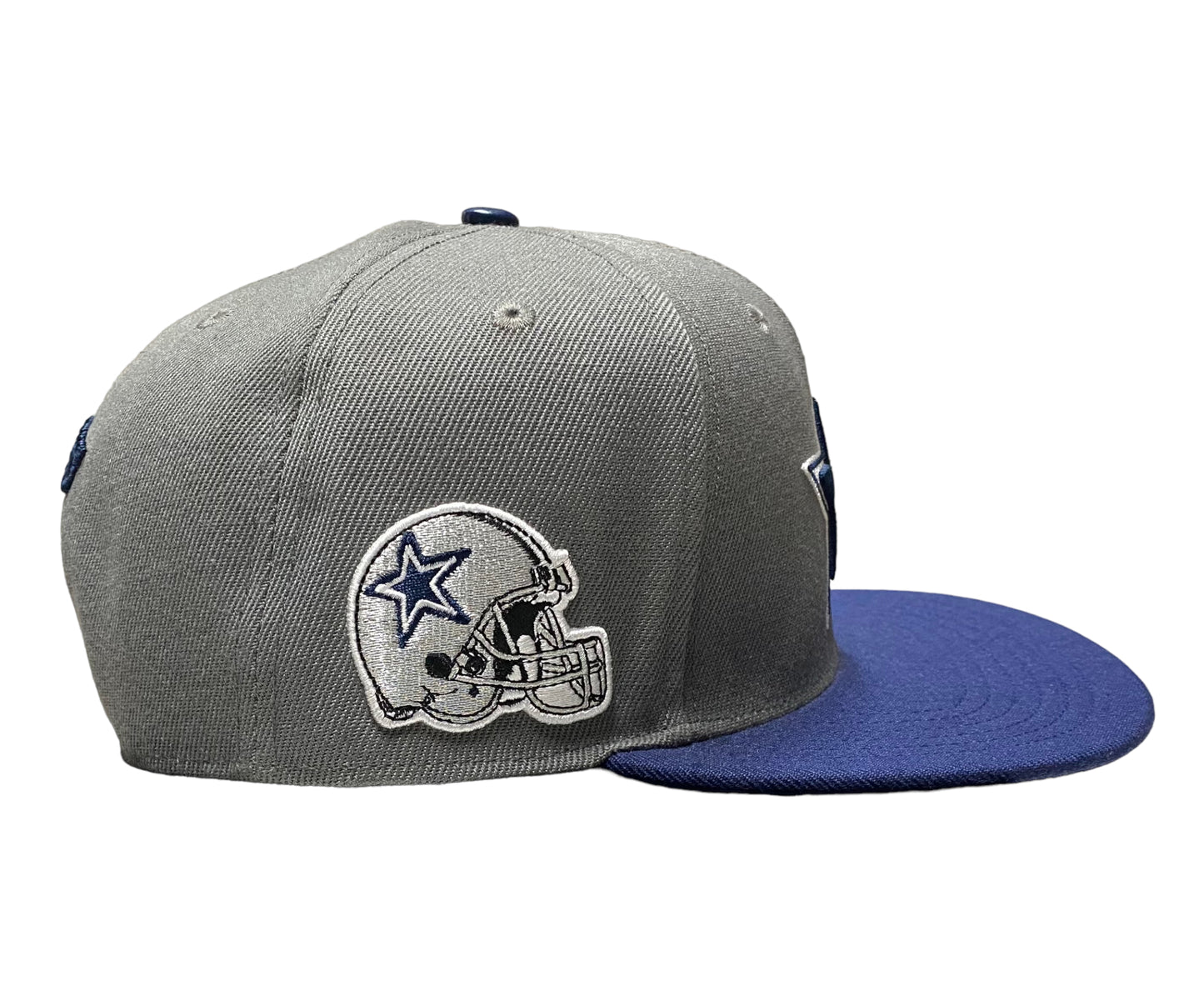 NEW Pro Standard Dallas Cowboys Logo Gray/Navy 2Tone Snapback Mens Hat