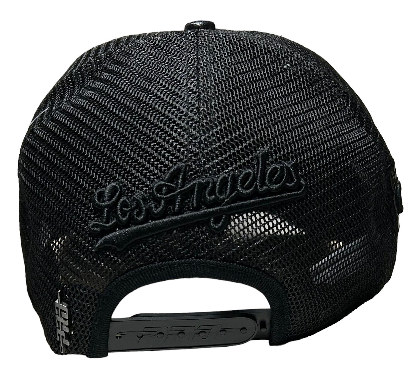 NEW MLB Los Angeles Dodgers Triple Black Truck SnapBack Curved Brim