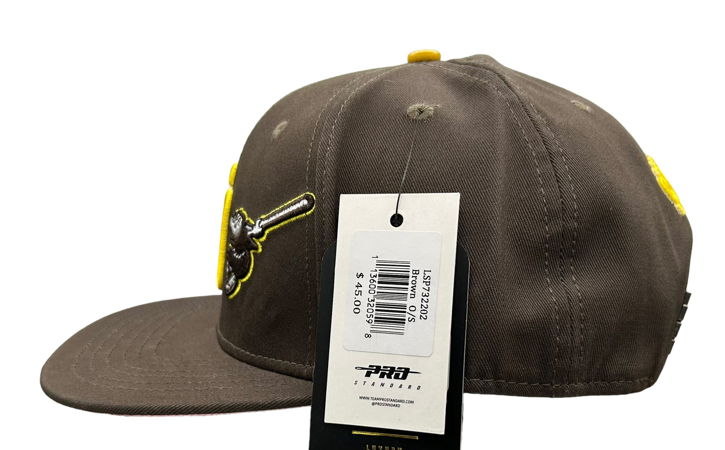 NEW San Diego Padres PRO STANDARD Double Front Logo Flat Brim Cap Pink UV