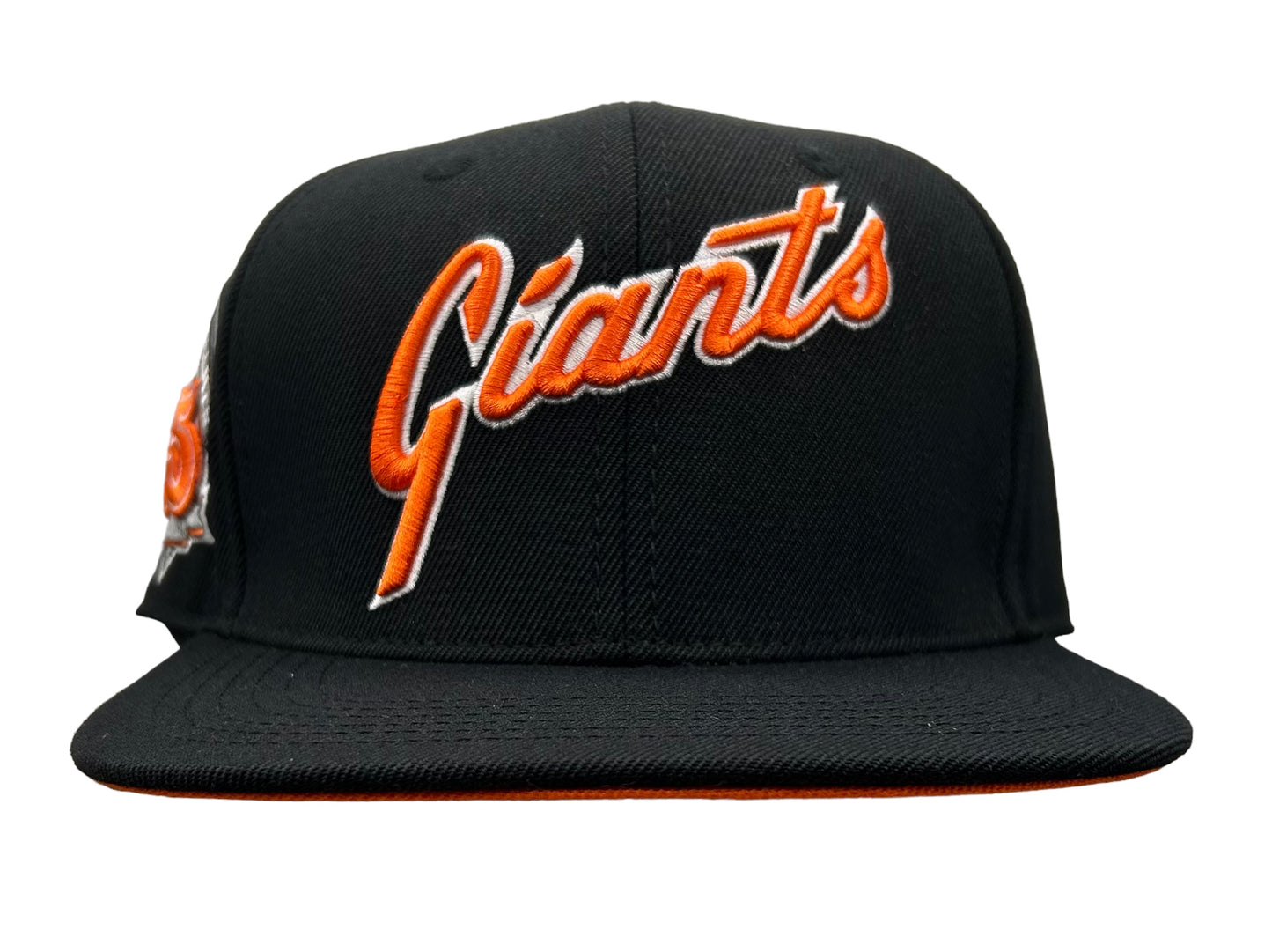 NEW San Francisco Giants PRO STANDARD BLACK SNAPBACK HAT FLAT BRIM VAP ORANGE UV