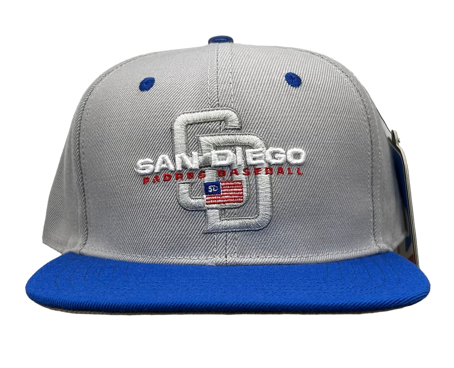 NEW San Diego Padres PRO STANDARD 2 Tone Snapback Hat Flat Brim Cap Gray UV