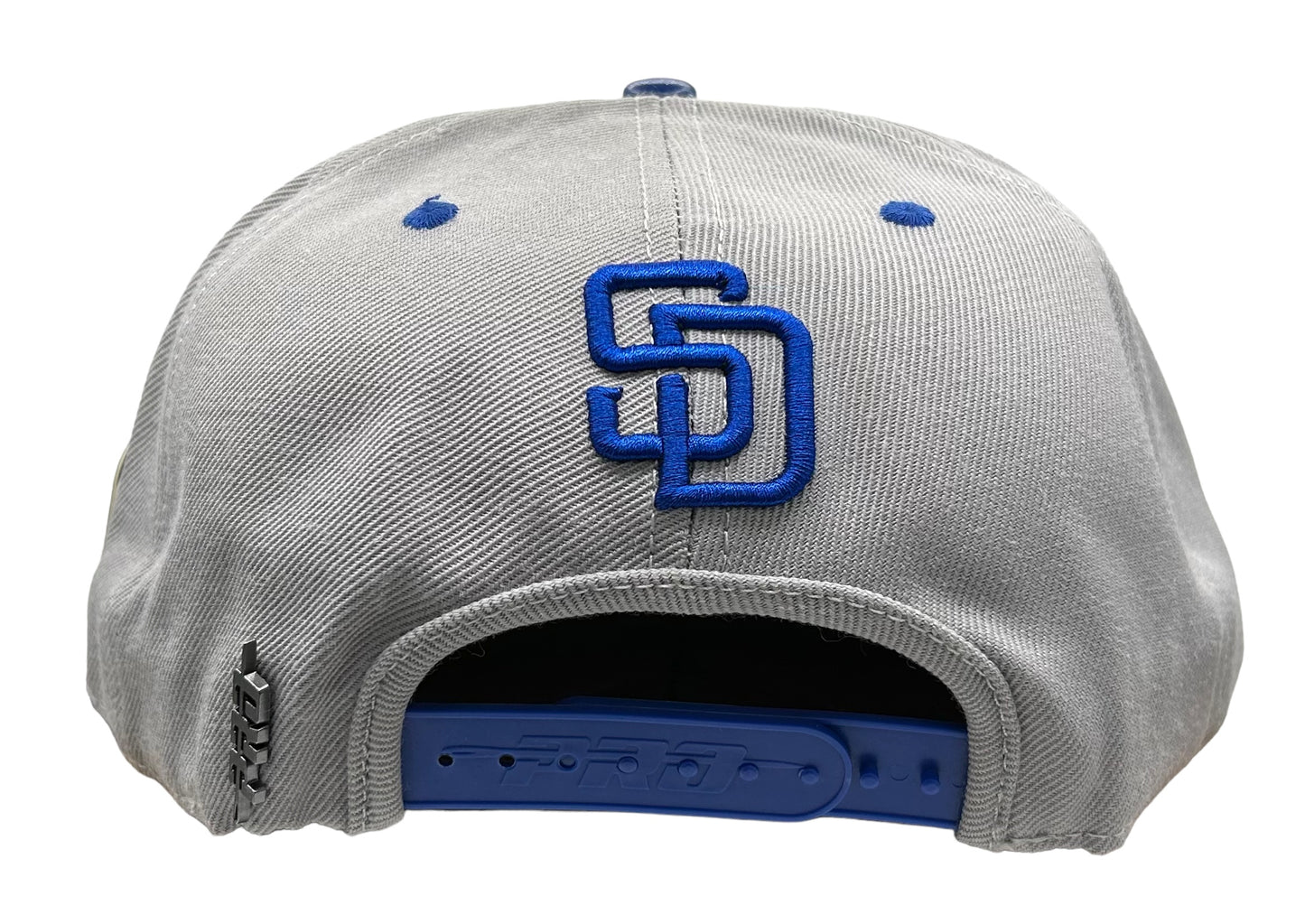 NEW San Diego Padres PRO STANDARD 2 Tone Snapback Hat Flat Brim Cap Gray UV