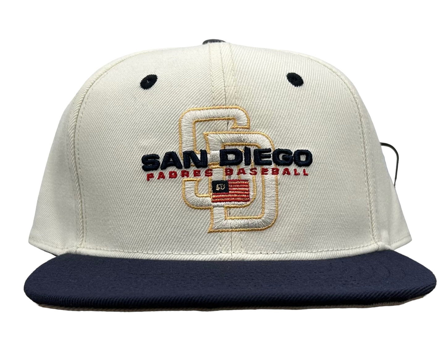 NEW San Diego Padres Pro Standard 2 Tone SnapBack Hat SD Logo Mens Flat Brim Cap