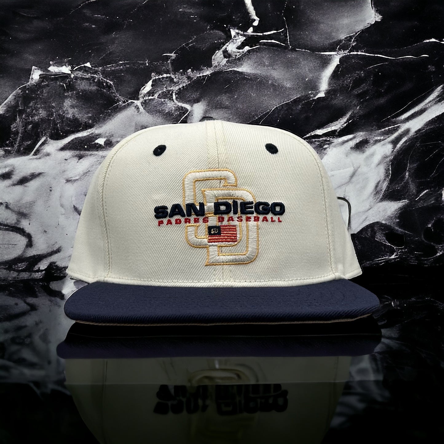 NEW San Diego Padres Pro Standard 2 Tone SnapBack Hat SD Logo Mens Flat Brim Cap