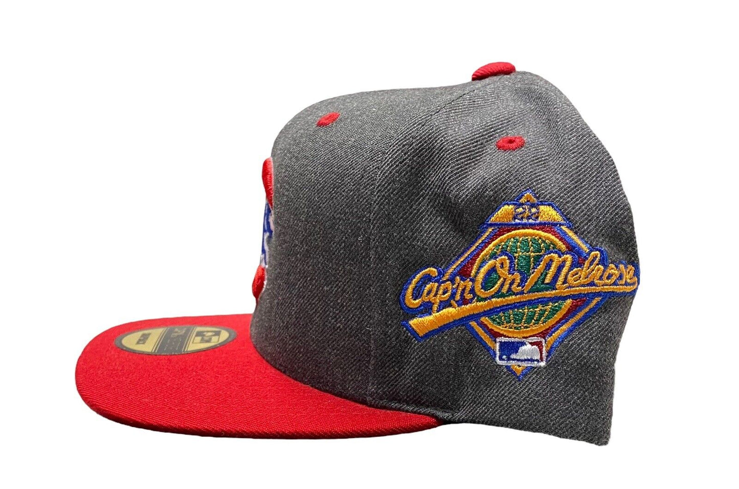 NEW Chicago Cubs Capn On Melrose SnapBack Hat Gray Red Green UV Mens Adjustable