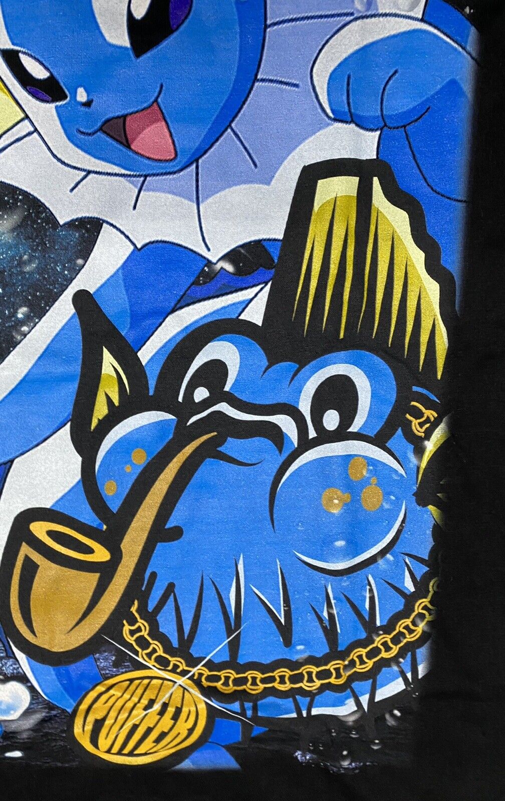 NEW Capn On Melrose Pokémon Type T Shirt Puffers FTW Sz Medium Black M