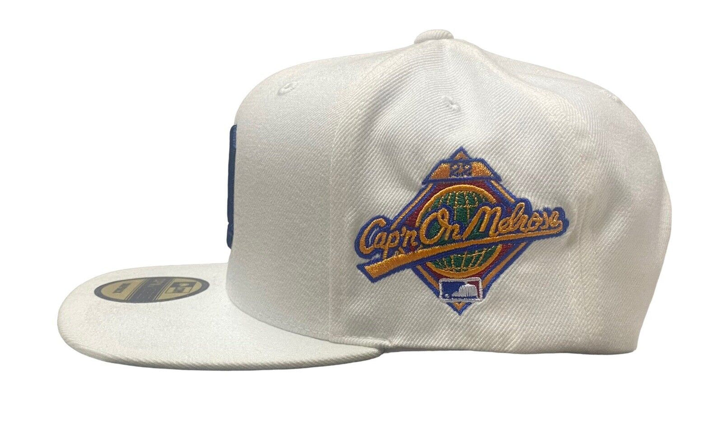 NEW Capn On Melrose Detroit Tigers SnapBack Hat White Green UV Adjustable Cap