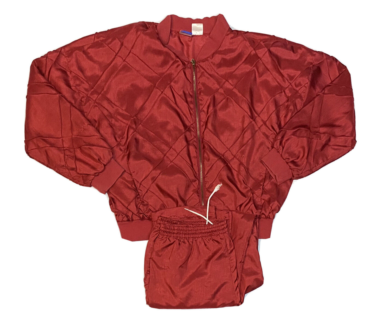TAIL 2-Piece Women Medium Burgundy Red Jogger Track Suit VTG