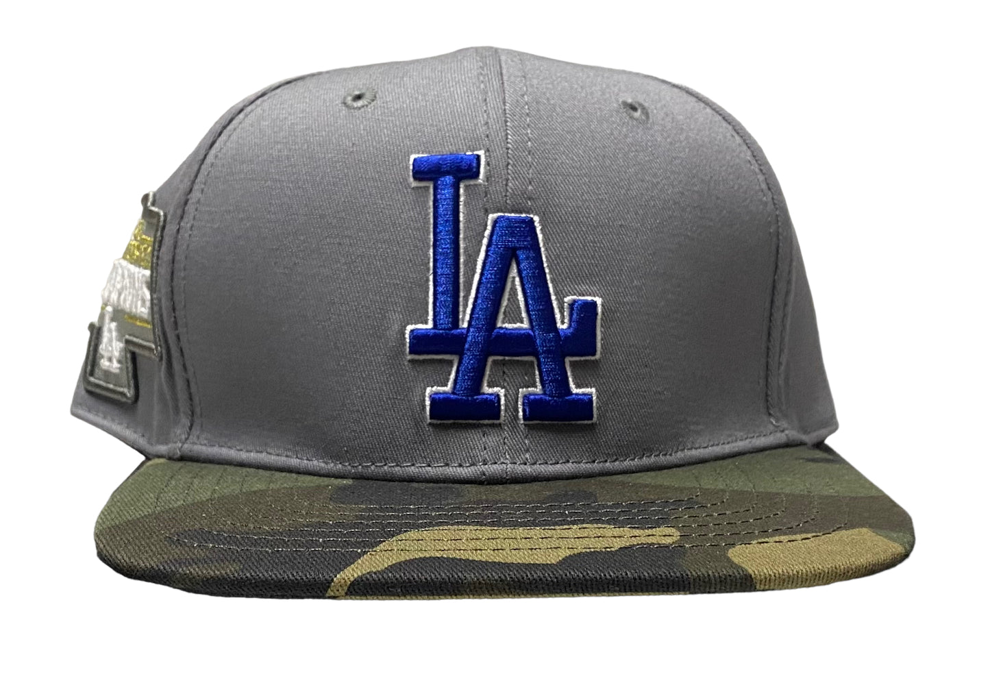 New MLB Los Angeles Dodgers Pro Standard 2 Tone SnapBack Hat Flat Camo Brim 950
