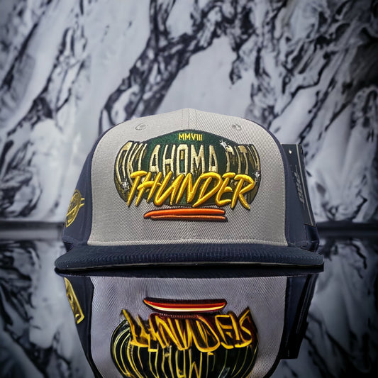 OKC Thunder Pro Standard 2 Tone SnapBack Hat Gray UV