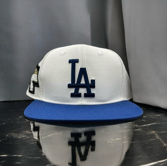 LA Dodgers Pro Standard 2 Tine SnapBack Hat 2020 Champs