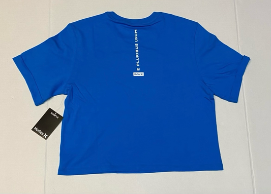New Hurley Women’s short sleeve Tee Slightly Cropped Small USA