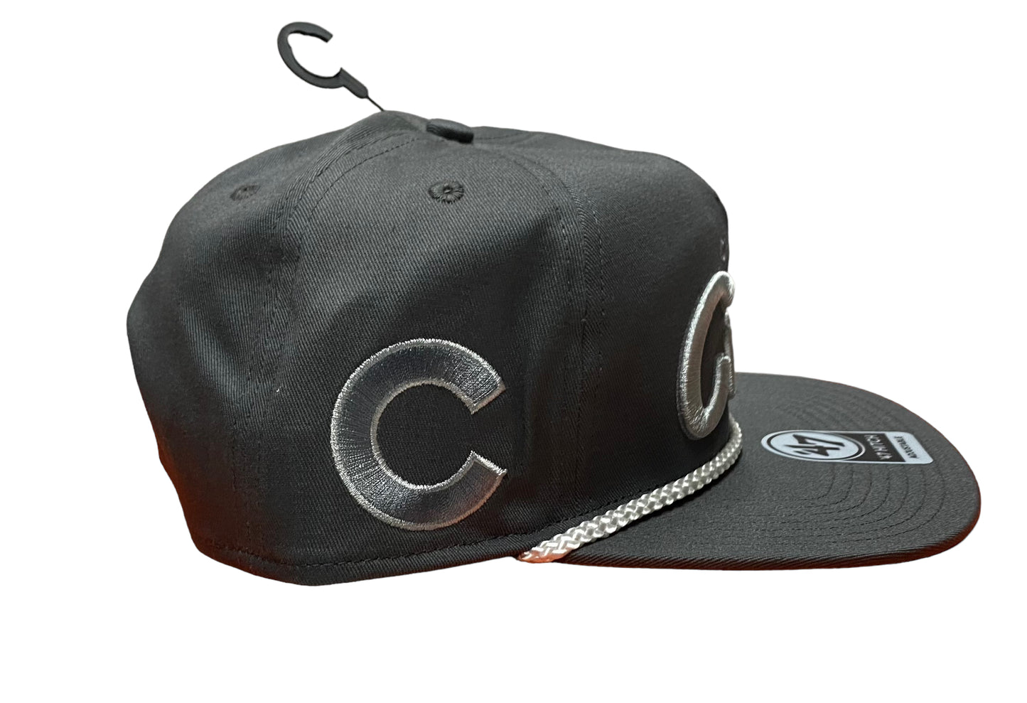 47 Brand Chicago Cubs Hitch Charcoal Rope Snapback Hat