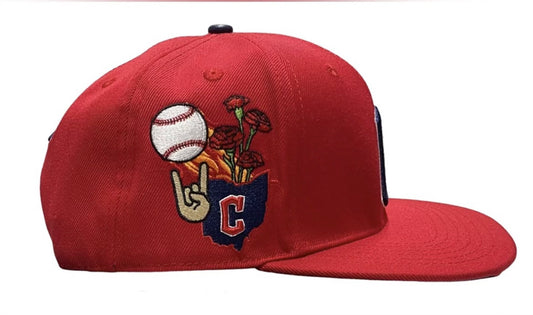 NFL Cleveland Guardians Pro Standard Side Script SnapBack Hat Navy UV