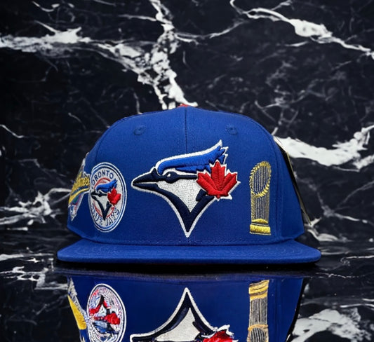 NEW Toronto Blue Jays PRO STANDARD Double Logo Championship SnapBack Hat Pink UV