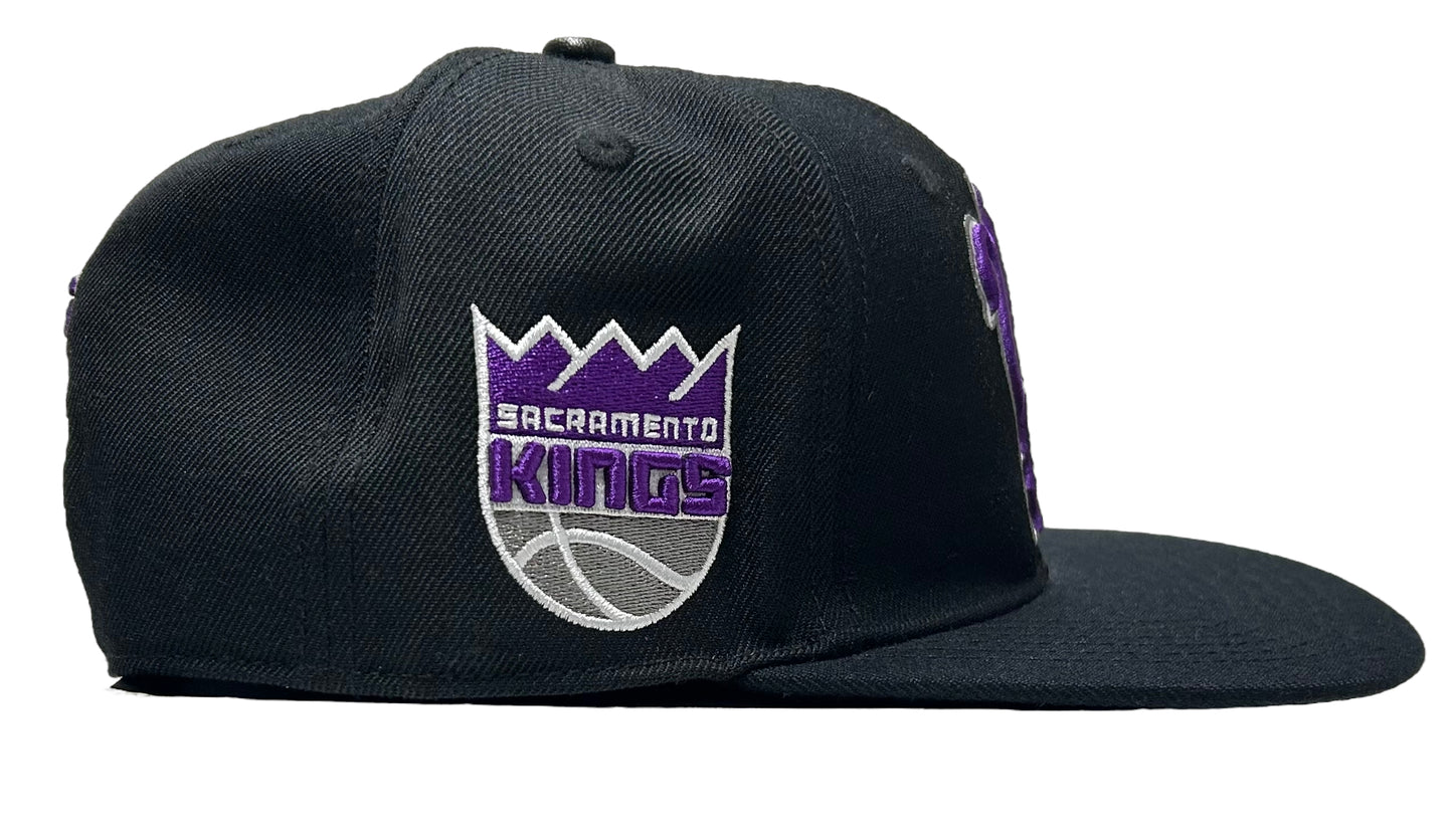 NEW NBA Sacramento Kings Logo PRO STANDARD Men’s SnapBack Black Hat