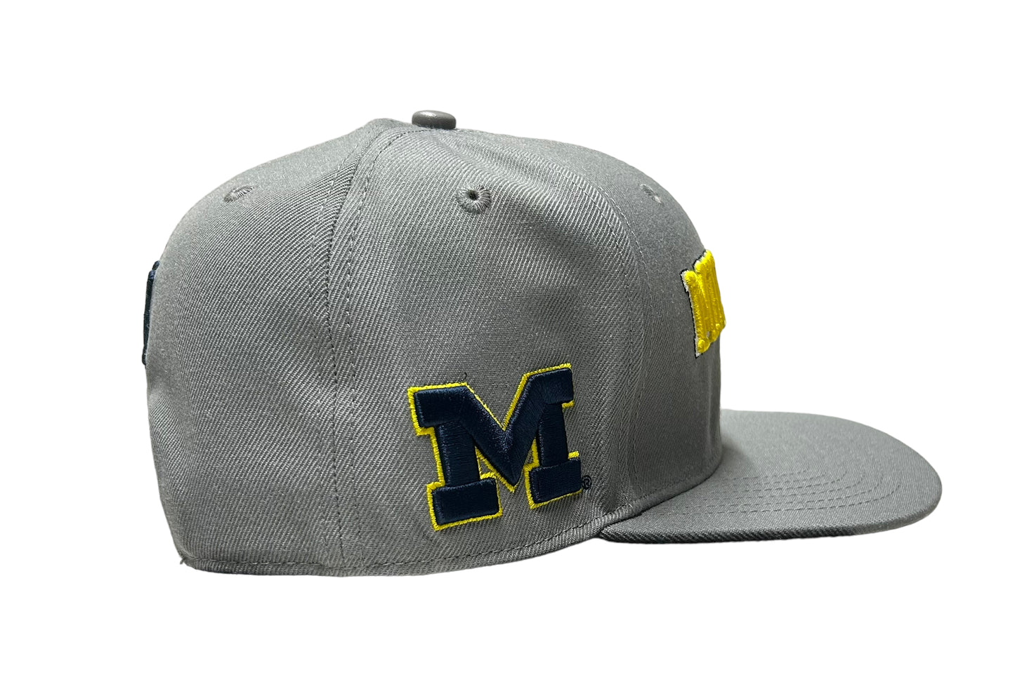 NEW UNIVERSITY OF MICHIGAN Wolverines PRO STANDARD CLASSIC WOOL SNAPBACK HAT GRAY by