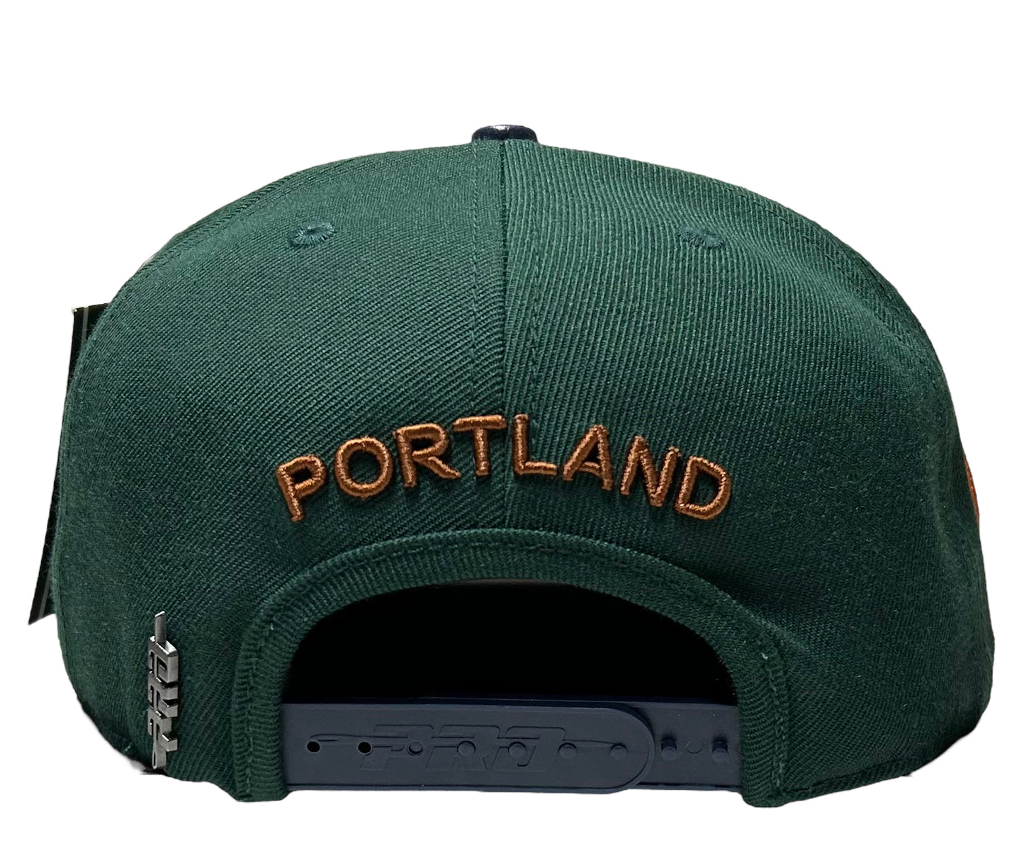 NEW Portland Trail Blazers PRO STANDARD Wool SnapBack Hat Money Green Brown UV