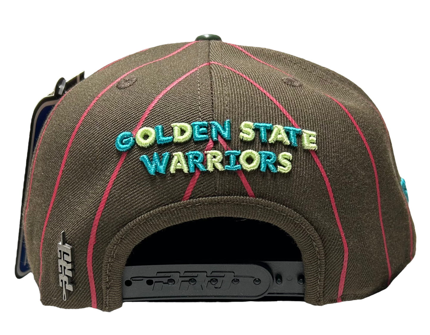 NEW Golden State Warriors PRO STANDARD Brown Pin Stripe SnapBack Hat 1971 Patch