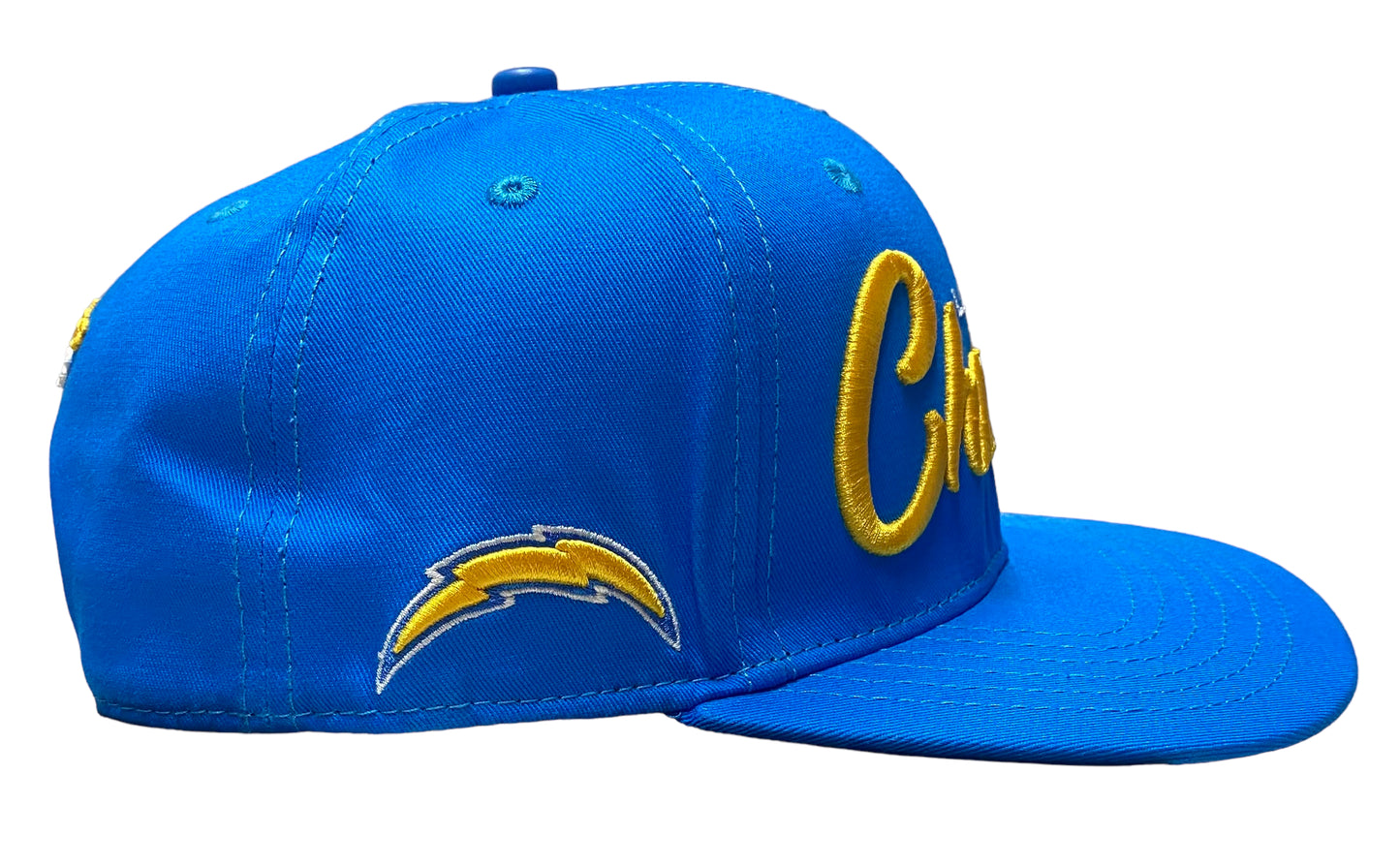 NEW Pro Standard Los Angeles Charger Script Wordmark Blue Snapback