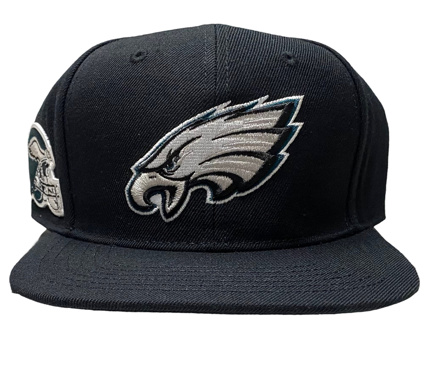 NEW Pro Standard Eagles Stacked Logo Snapback Black Helmet Side Patch