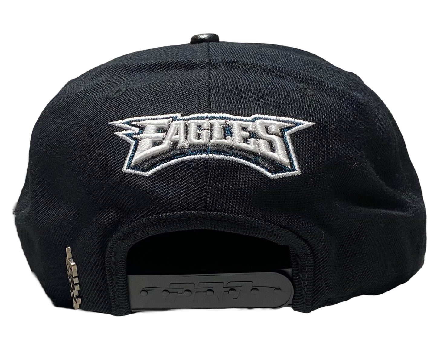 NEW Pro Standard Eagles Stacked Logo Snapback Black Helmet Side Patch