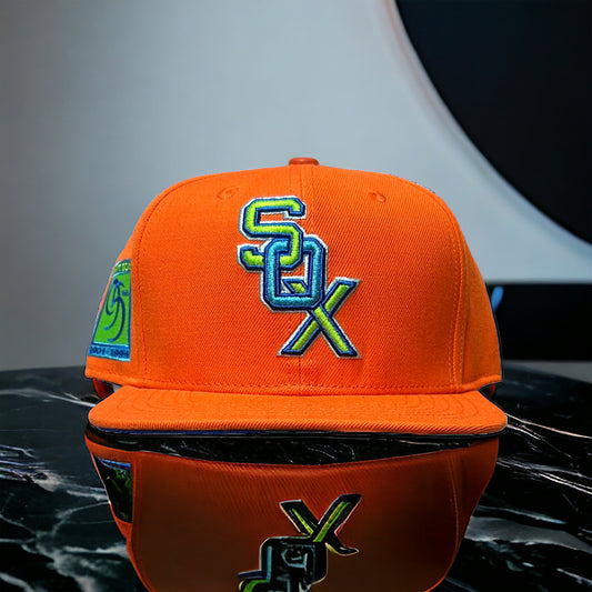 NEW Chicago White Sox Pro Standard  Orange SnapBack Hat 95th Anniversary Blue UV