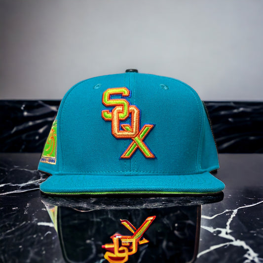 NEW Chicago White Sox Pro Standard Teal SnapBack Hat 95th Anniversary Neon UV