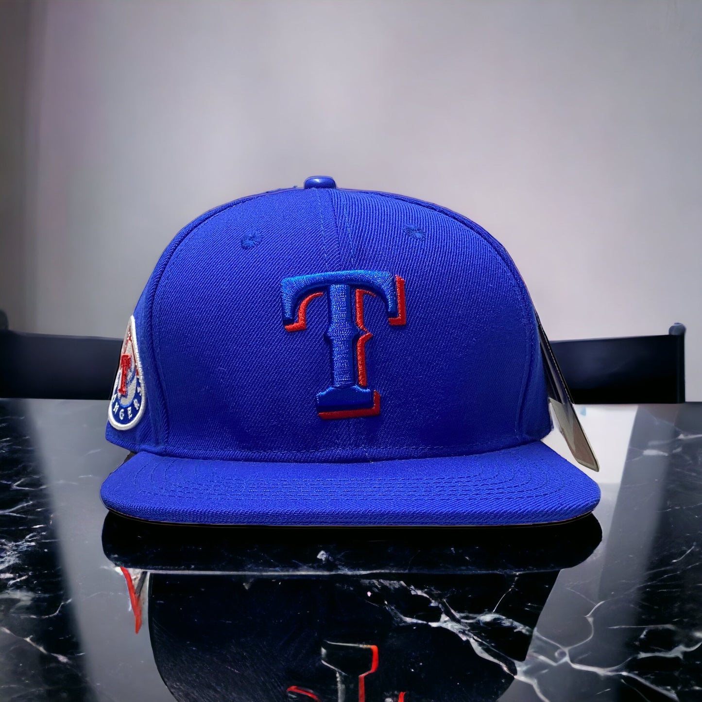 New Texas Rangers  Big Logo SnapBack Pro Standard Blue