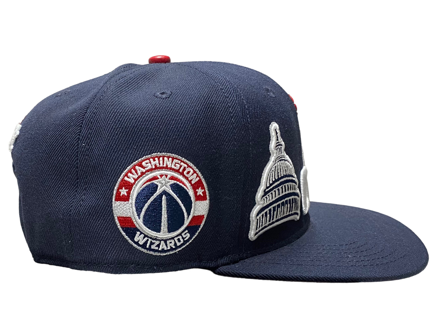 NEW WASHINGTON WIZARDS CITY DOUBLE FRONT LOGO SNAPBACK HAT Pro Standard Pink UV