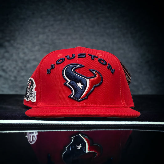 New Houston Texans Red Big Tex Logo Pro Standard  Red Side Helmet Patch