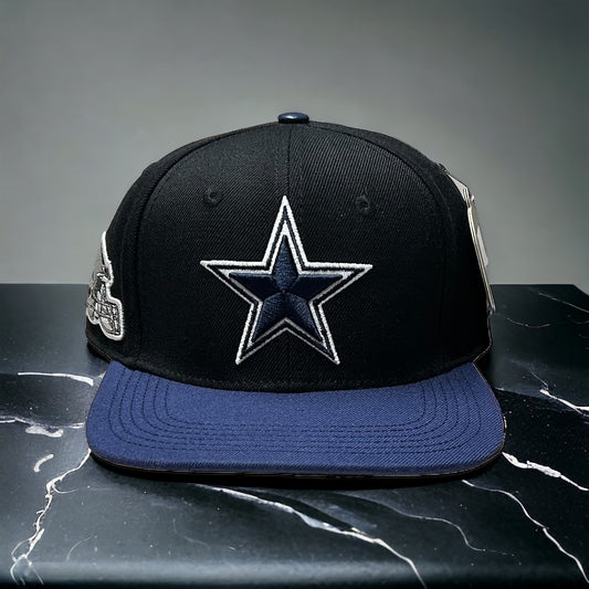 NEW Dallas Cowboys PRO STANDARD 2 Tone Leather Strapback Hat Big Star Logo