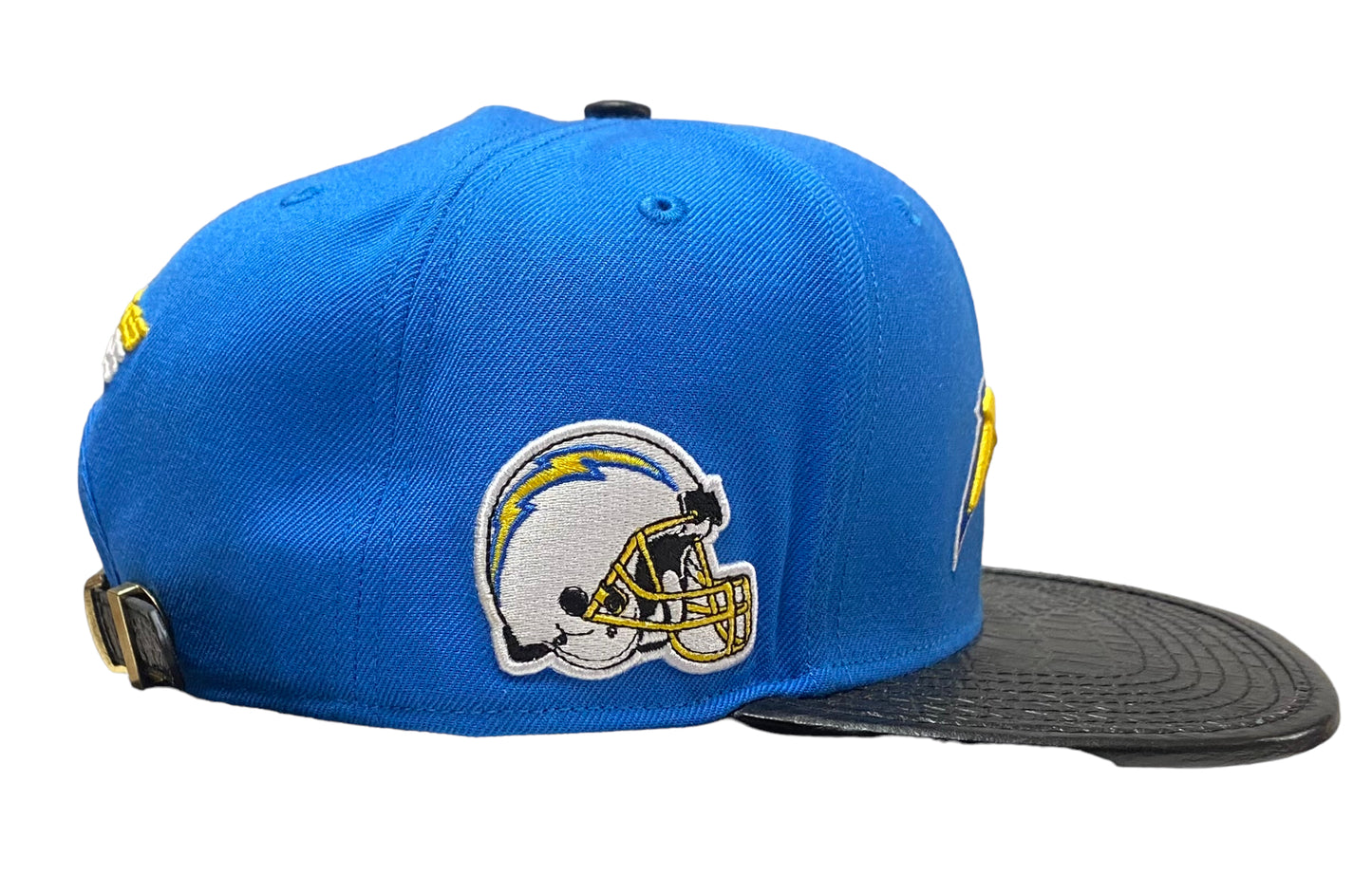 New Los Angeles Chargers Pro Standard 2 Tone Leather Brim Strap back