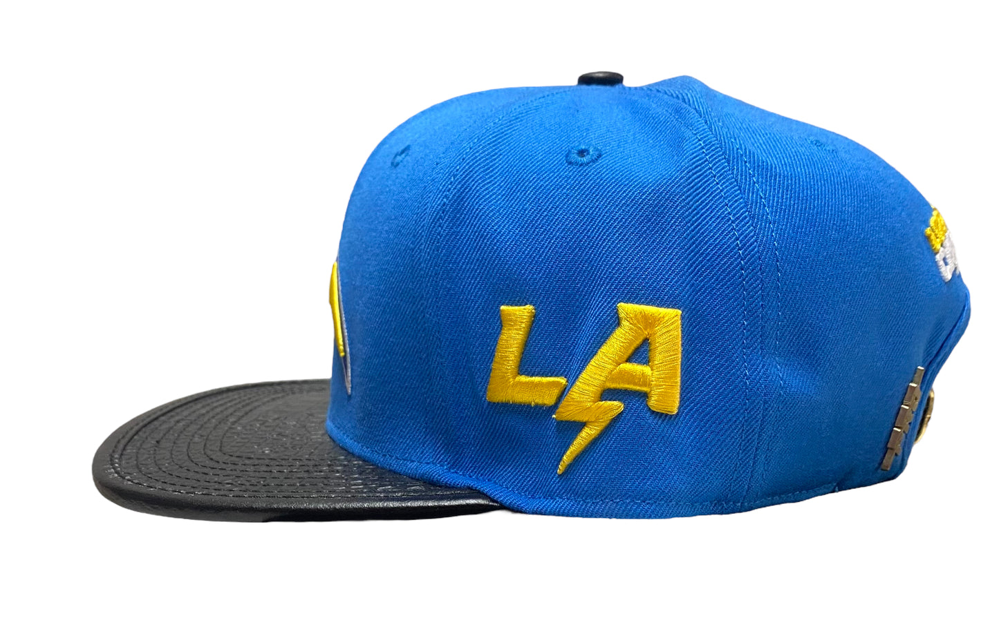 New Los Angeles Chargers Pro Standard 2 Tone Leather Brim Strap back