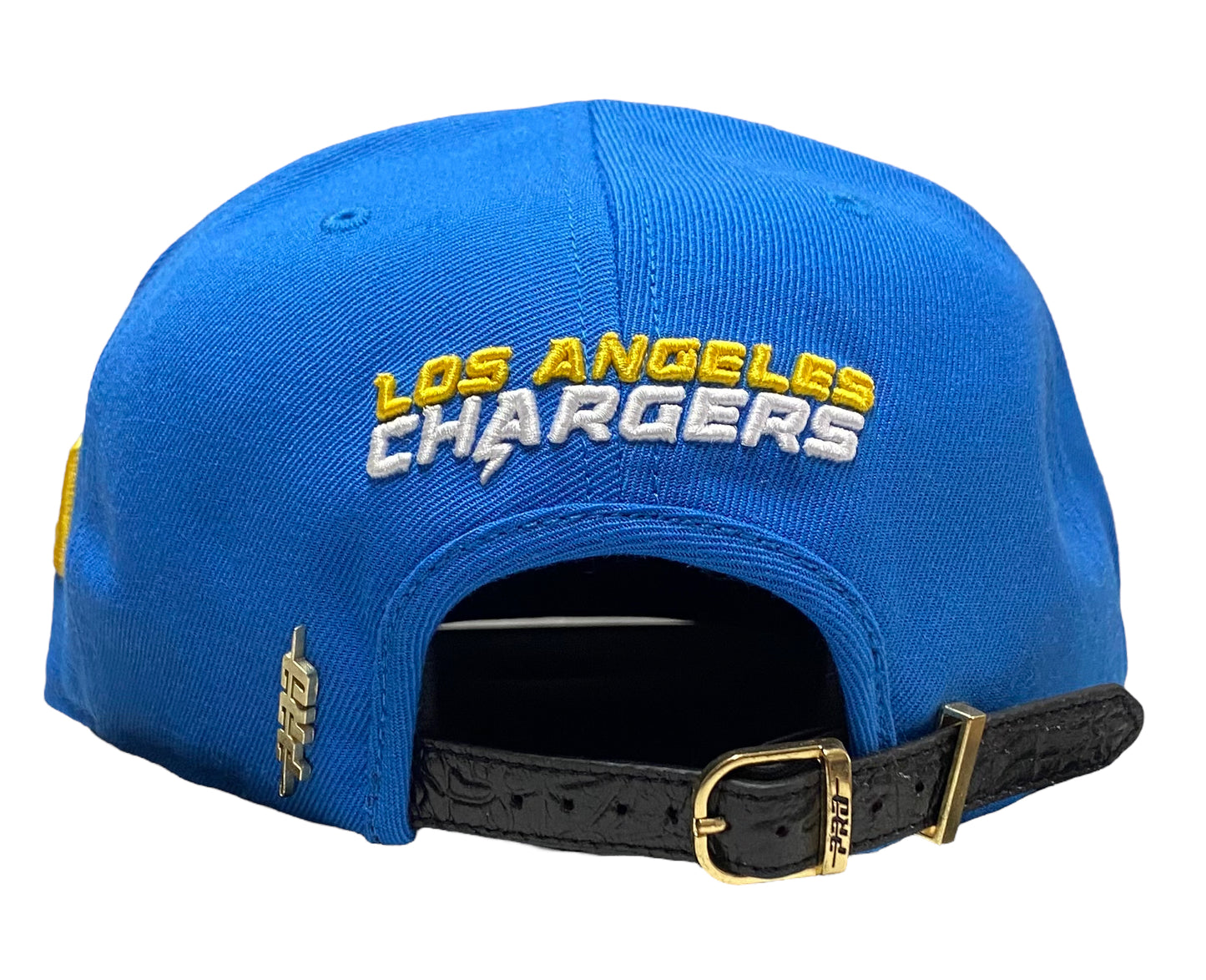 New Los Angeles Chargers Pro Standard 2 Tone Leather Brim Strap back