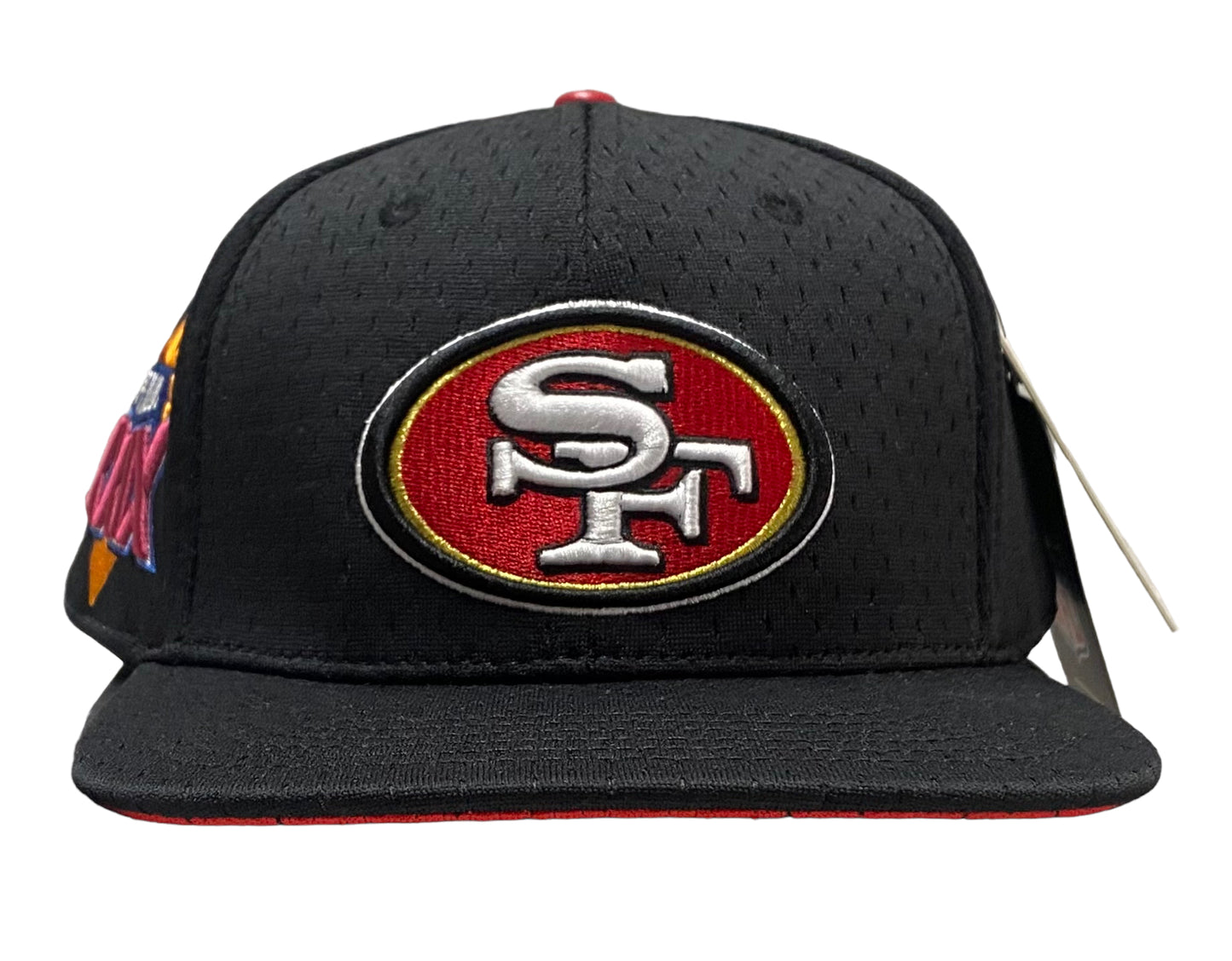 NEW Pro Standard San Francisco 49ers Logo Mesh Net Snapback Hat Super Bowl 29 Patch