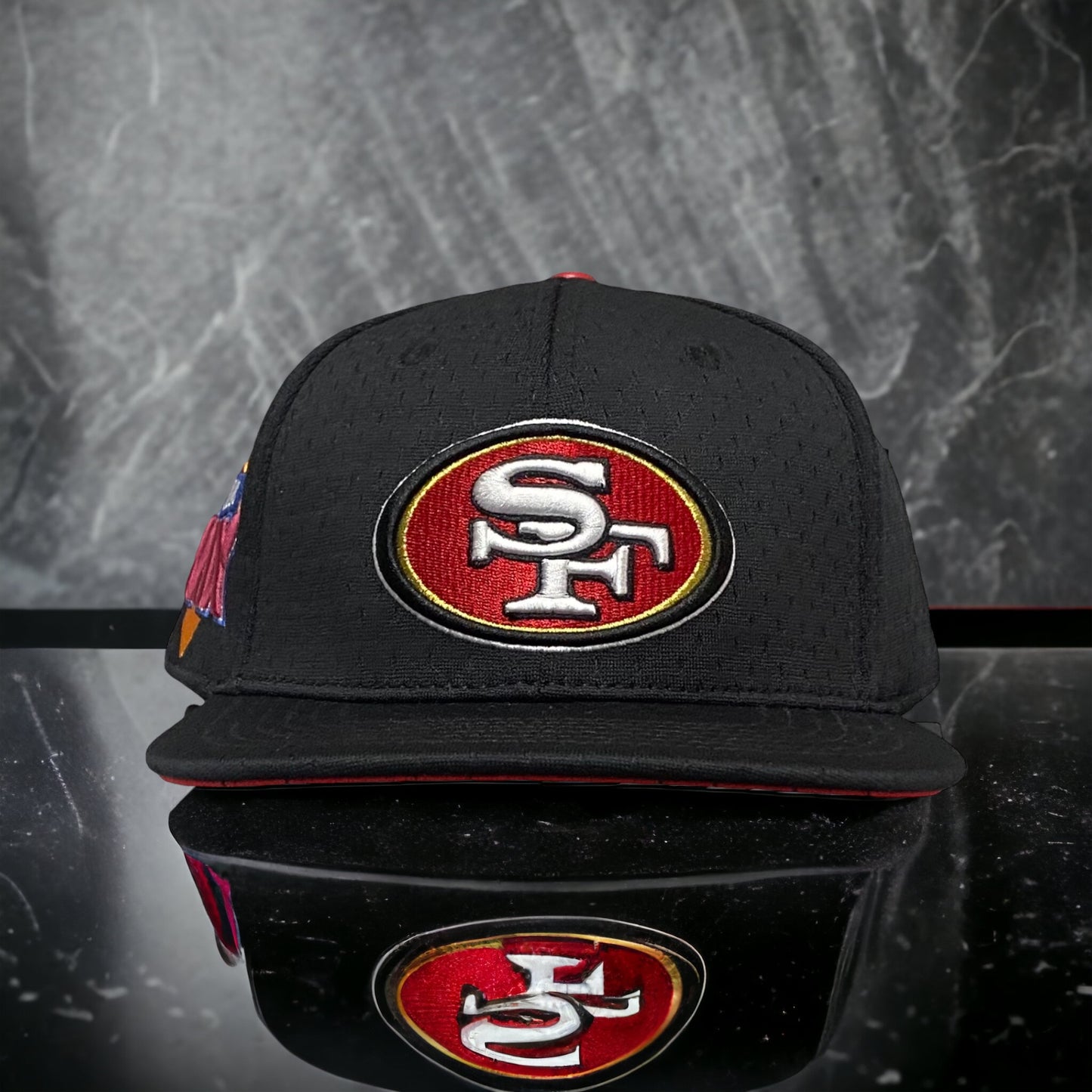 NEW Pro Standard San Francisco 49ers Logo Mesh Net Snapback Hat Super Bowl 29 Patch