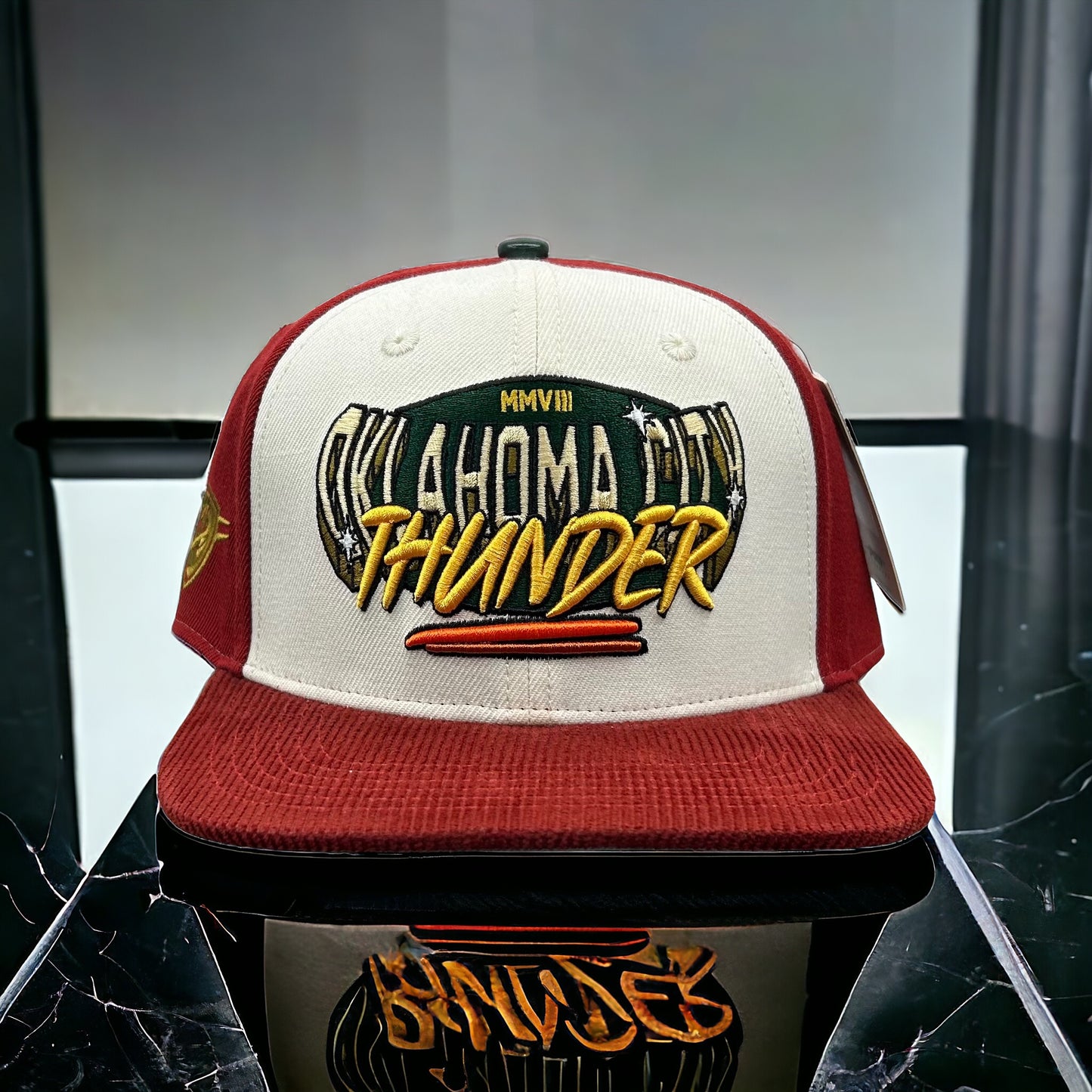 NEW Oklahoma City Thunder PRO STANDARD 2 Tone SnapBack Hat Corduroy Brim Gray UV