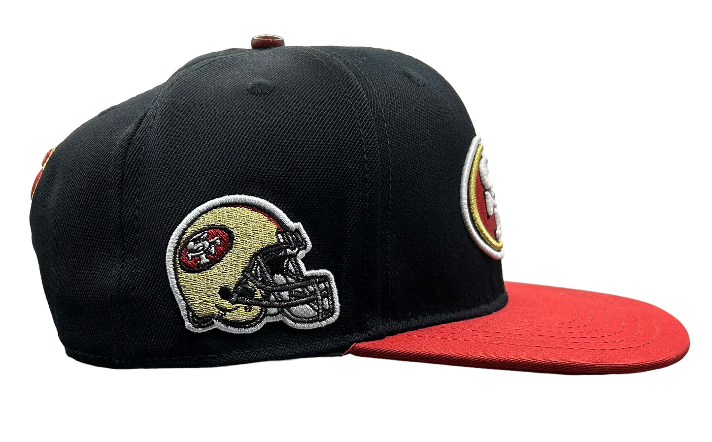 NEW San Francisco 49ERS PRO Standard Small Logo 2 Tone SnapBack Hat Black