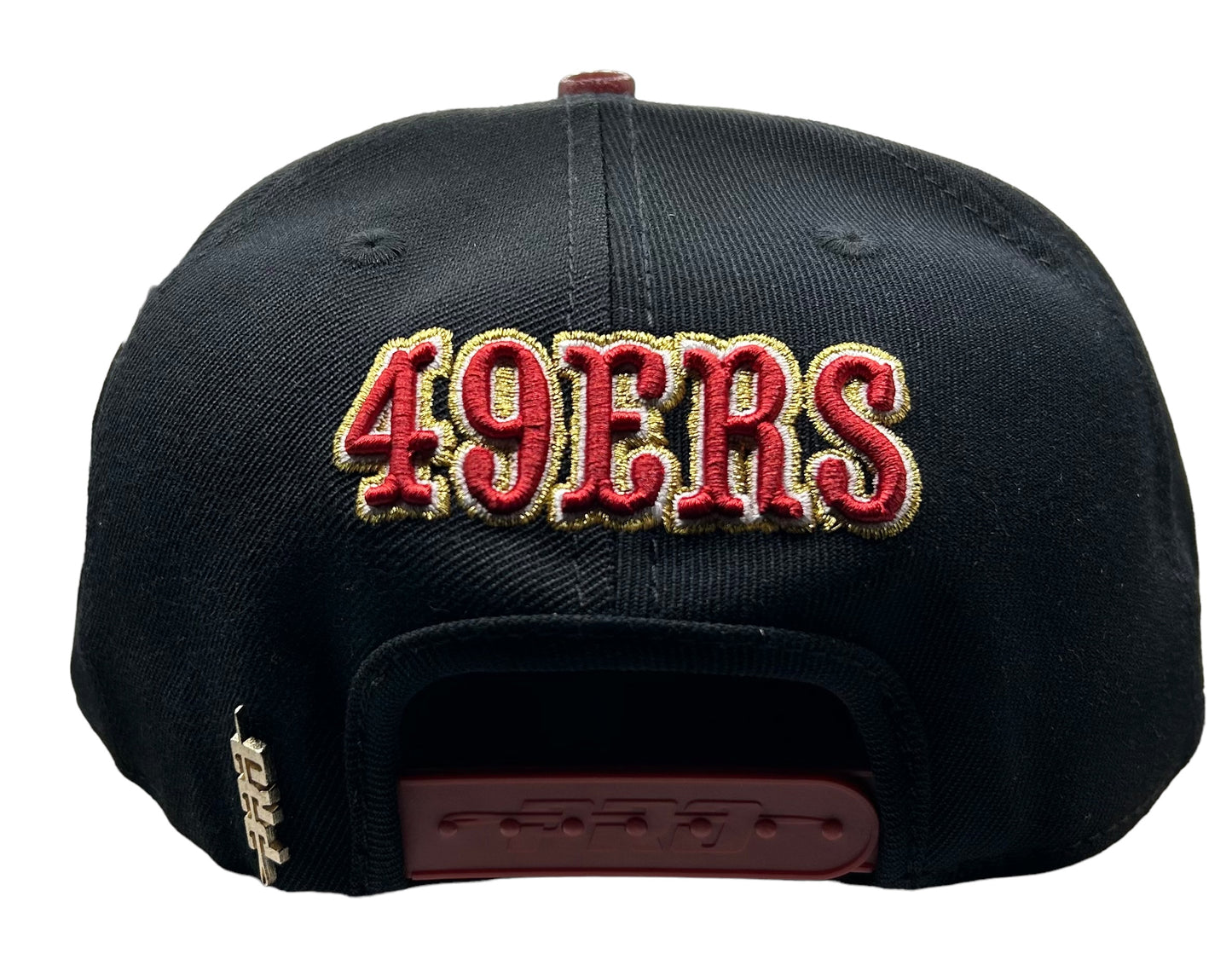 NEW San Francisco 49ERS PRO Standard Small Logo 2 Tone SnapBack Hat Black