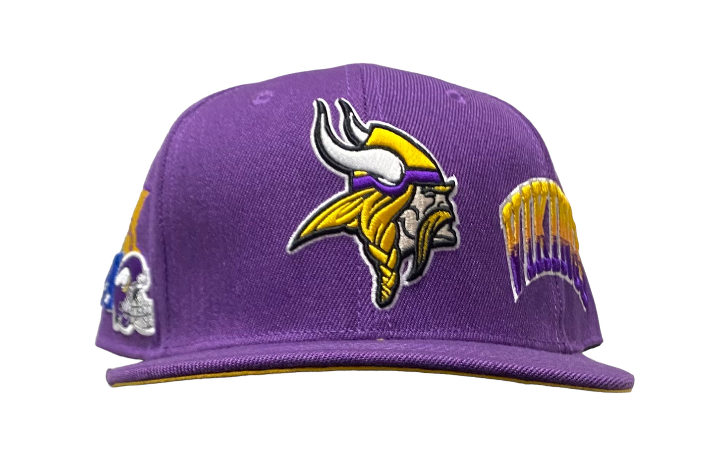 NEW Minnesota Vikings Pro Standard Hometown Snapback Hat - Purple Yellow UV