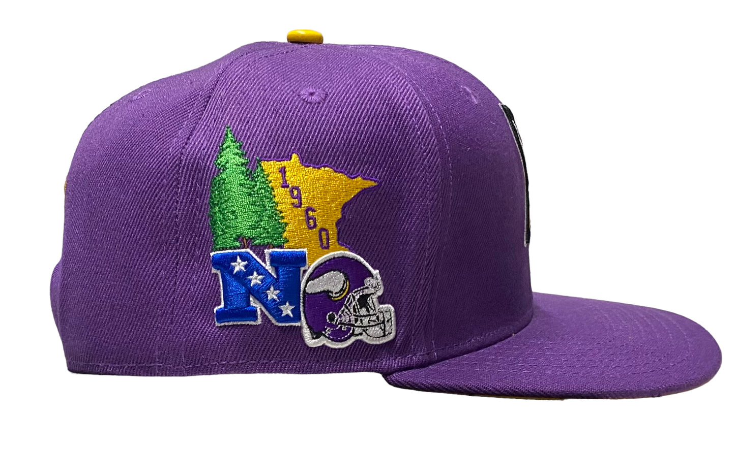 NEW Minnesota Vikings Pro Standard Hometown Snapback Hat - Purple Yellow UV