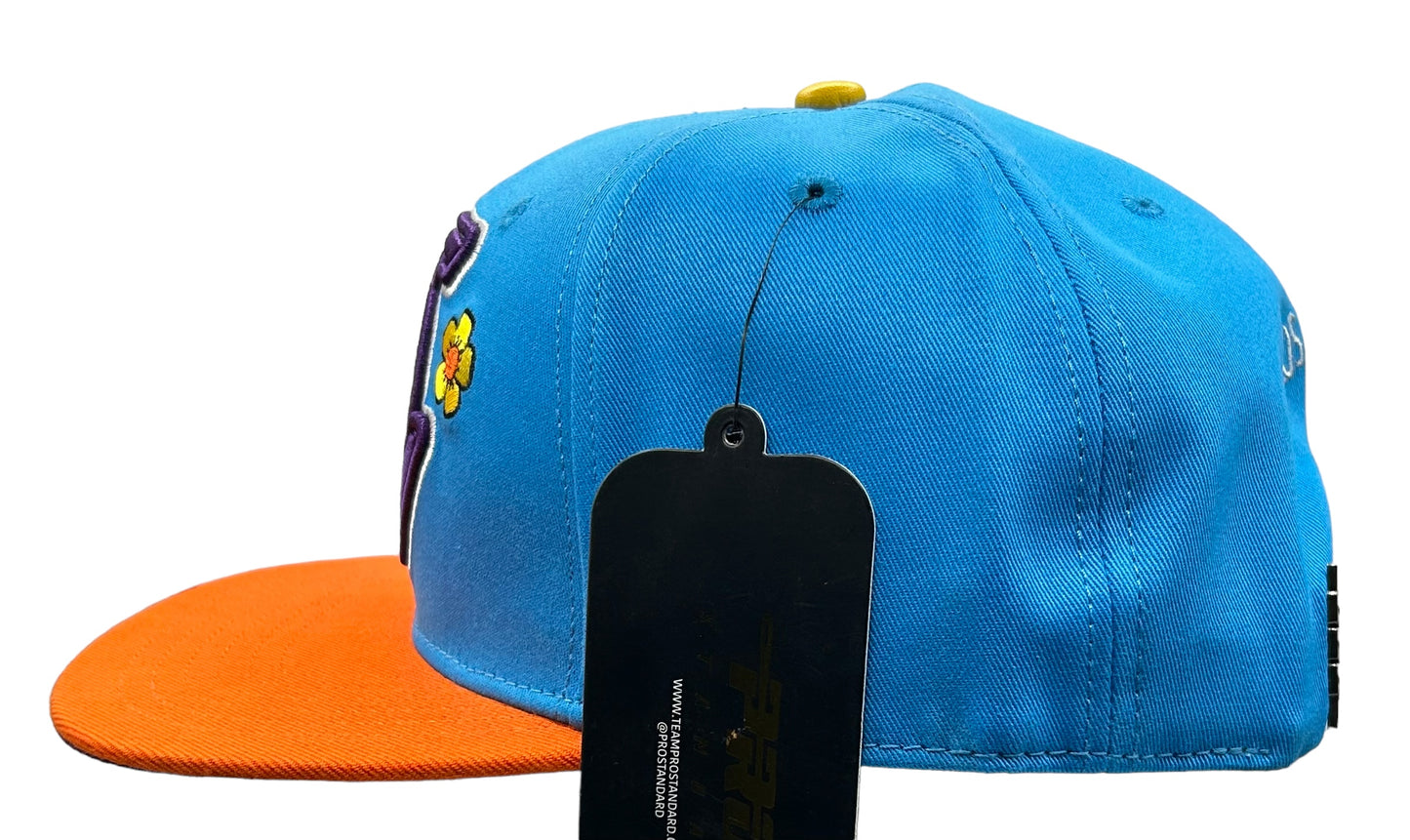 NEW NBA Los Angeles Lakers PRO STANDARD Hippie Trippy SnapBack Hat 2 Tone Blue