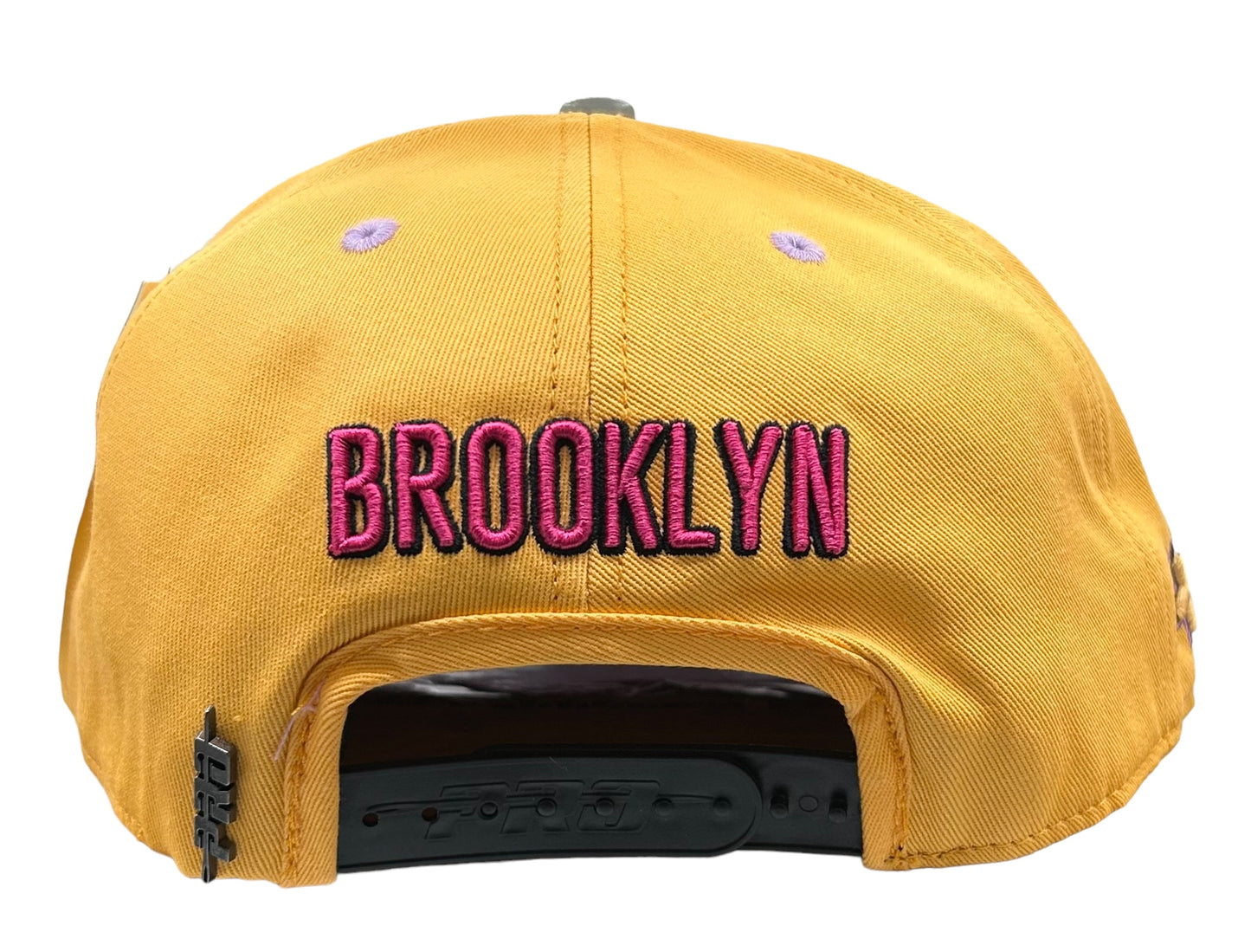 NEW NBA Brooklyn Nets PRO STANDARD SnapBack Hat 2 Tone Pastel Orange Lavender UV